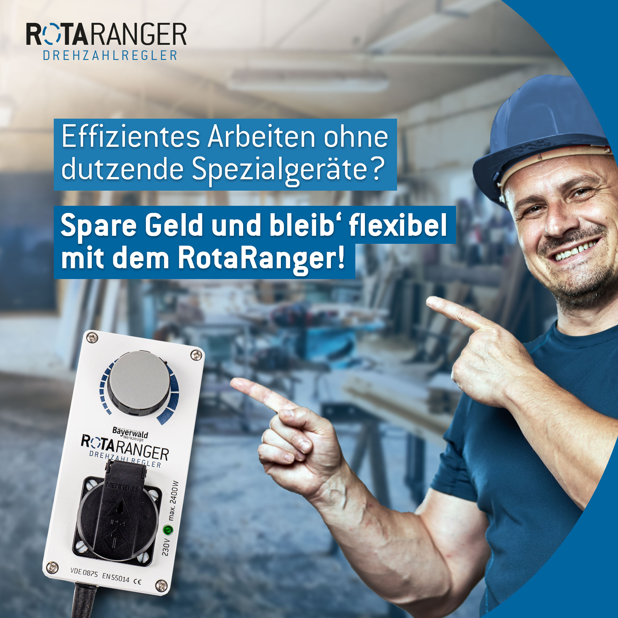 Elektronischer Drehzahlregler Bayerwald RotaRanger - 230 V bis