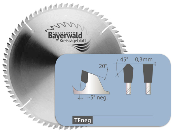 96 TF negativ Z HM Kreissägeblatt von Format / Koll  300 x 3,2 x 32 mm NE 