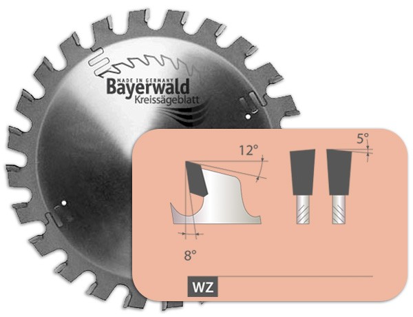D-350 mm B-40mm Z-72 FZ HM-Sägeblatt S-3,2 mm 